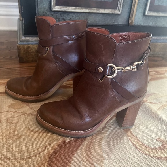 Original Mulberry brown/tan leather ladies ankle boots.Original genuine Coach - Picture 2 of 9